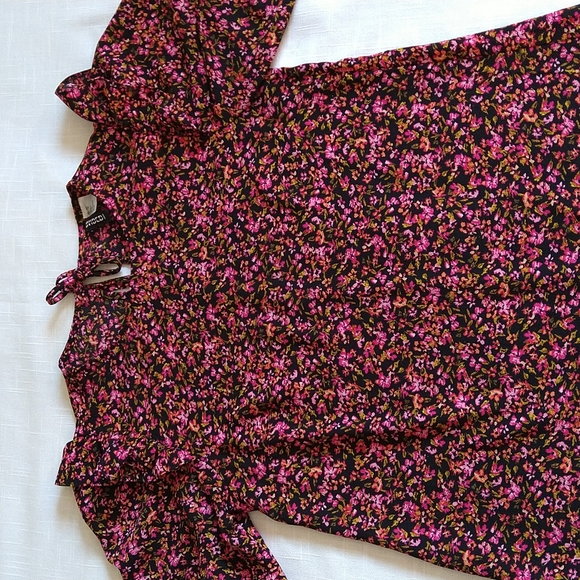H&M autumn floral mini dress size Xsmall - Picture 8 of 13